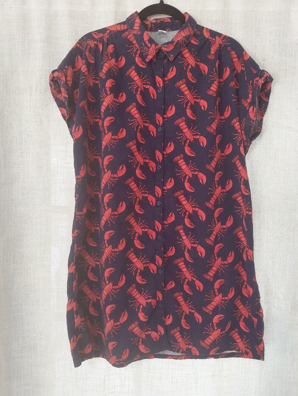 Lobster Shirt Dress, XL, Old Navy, Summer Mini